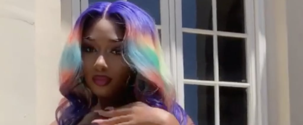 Megan Thee Stallion Rainbow Hair Color