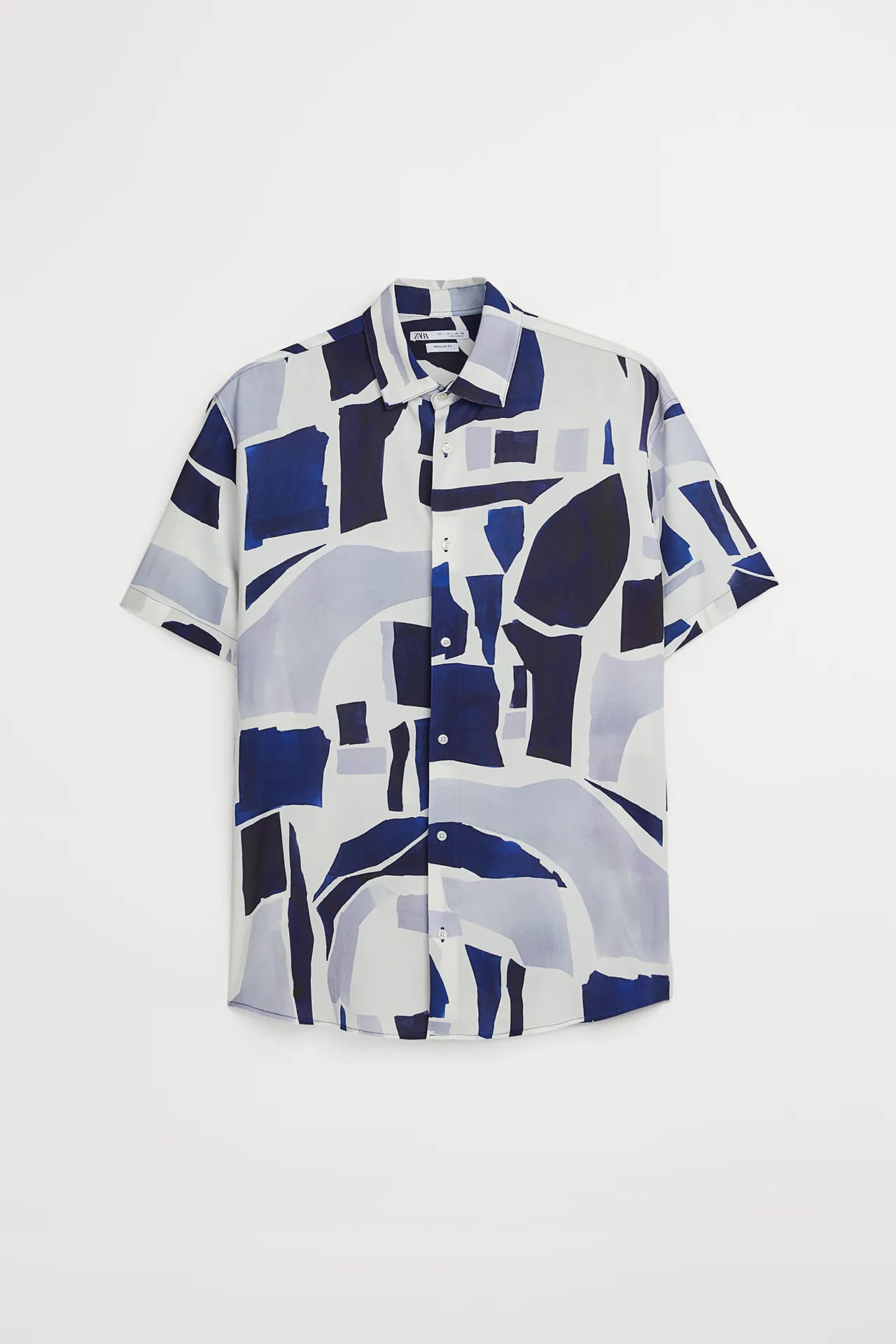Zara Geometric Print Shirt, Nick Jonas Is the King of Abstract  Button-Downs in This Luxurious Silk Jacket