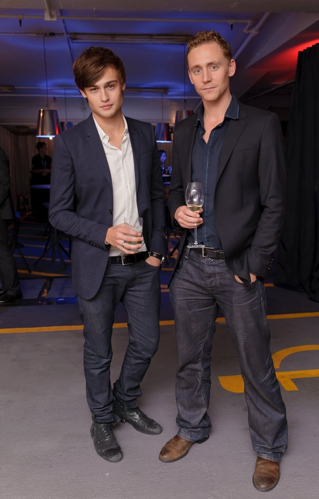 Douglas Booth and Tom Hiddleston matched up at a London fashion event in September 2010.