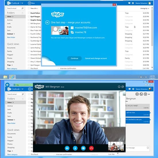 Skype On Outlook Popsugar Tech
