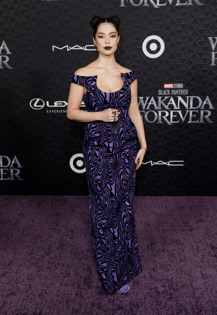 Auli Cravalho(胡的“黑豹2:永远Wakanda”首映