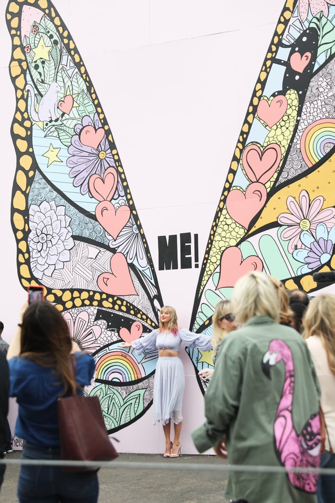 Taylor Swift's Butterfly Crop Top and Skirt April 2019