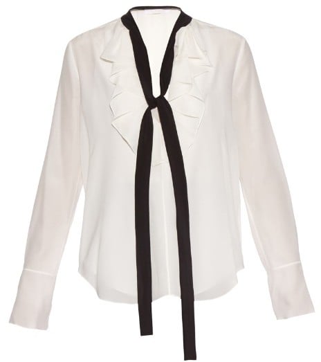 Chloé Ruffle-neck long-sleeved silk blouse ($1,188)