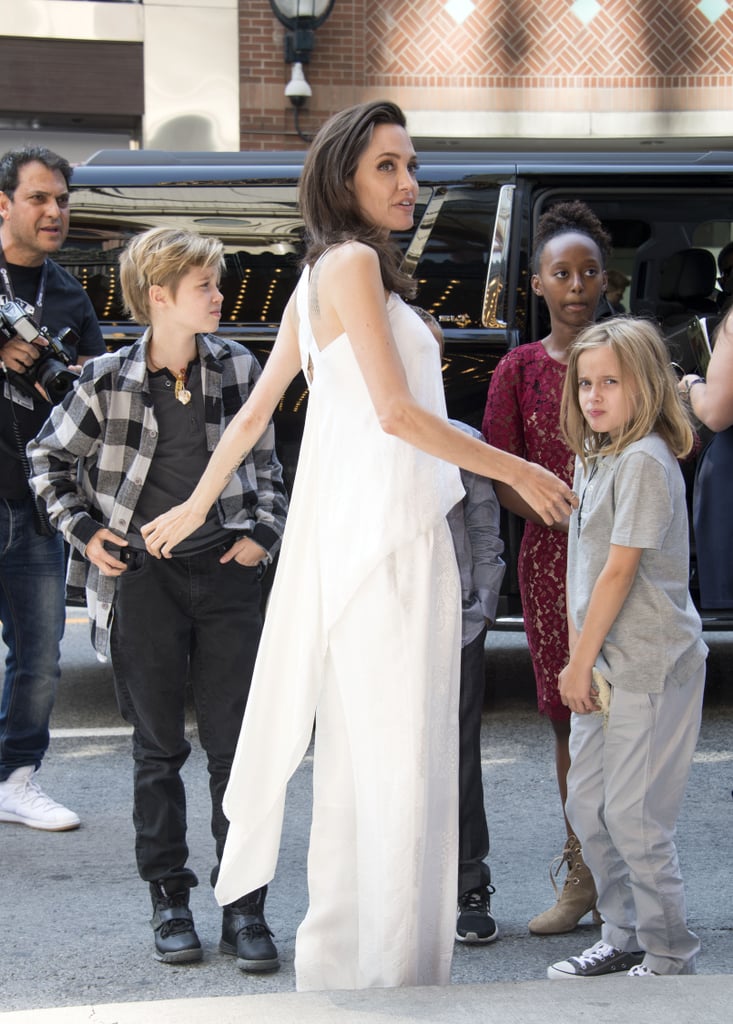 Angelina Jolie With Her Kids at Toronto Film Festival 2017