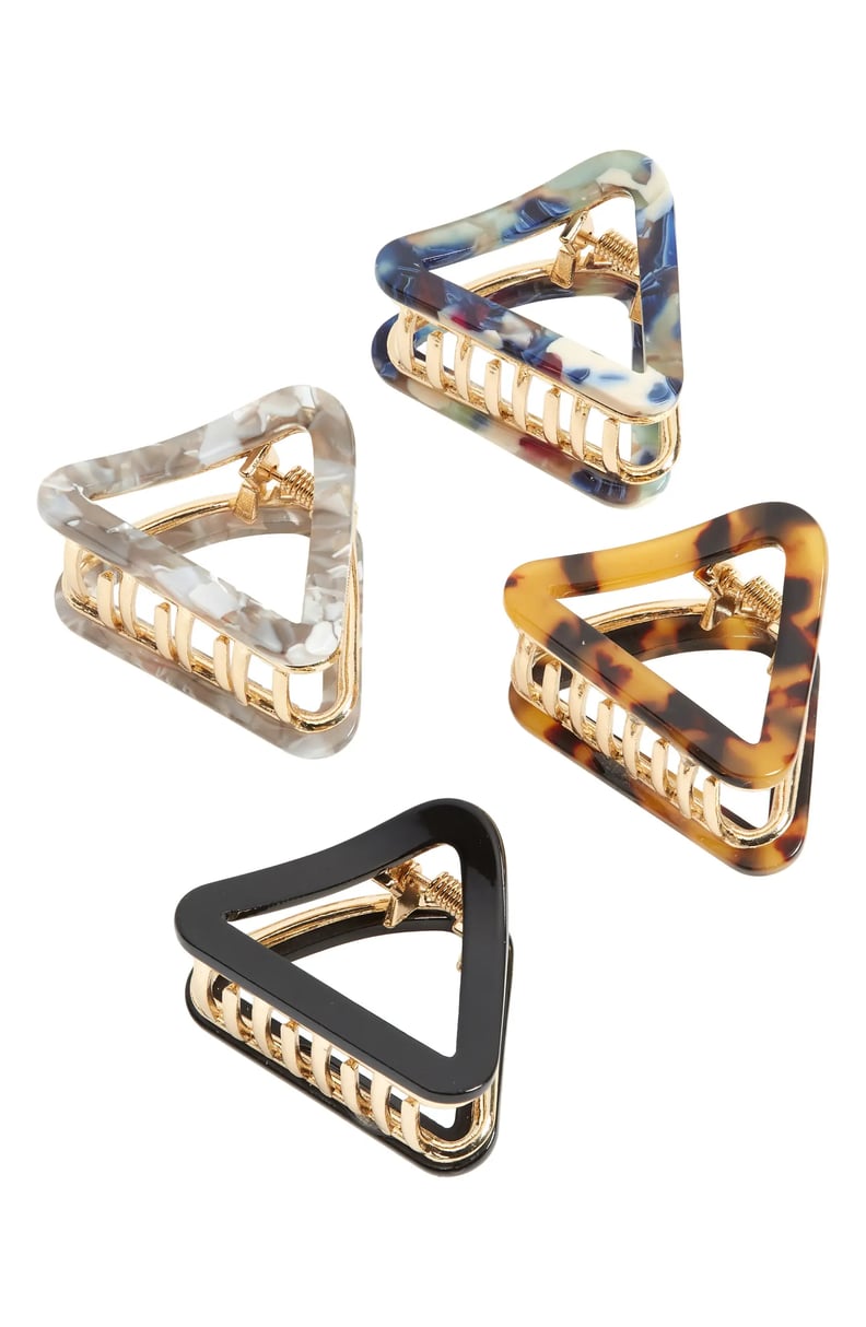 A Fun Accessory: Tasha Assorted 4-Pack Triangle Hair Clips