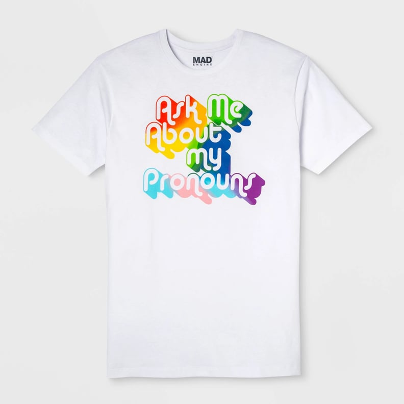 Pride Gender Inclusive Adult Pronouns Graphic T-Shirt