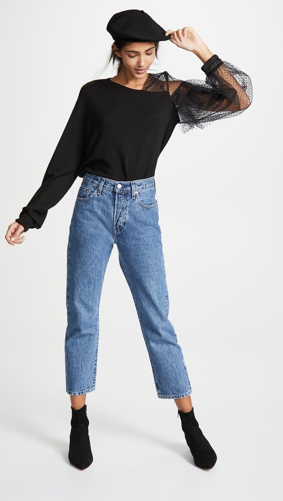 Clu Mesh Sleeve Pullover
