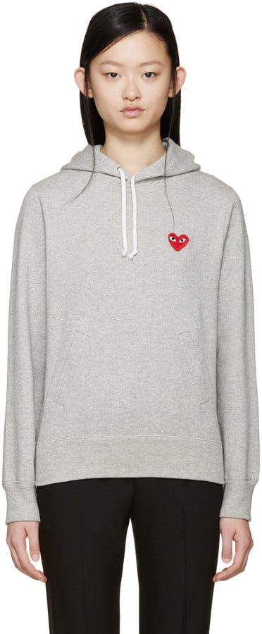 comme des garcons hoodie black heart