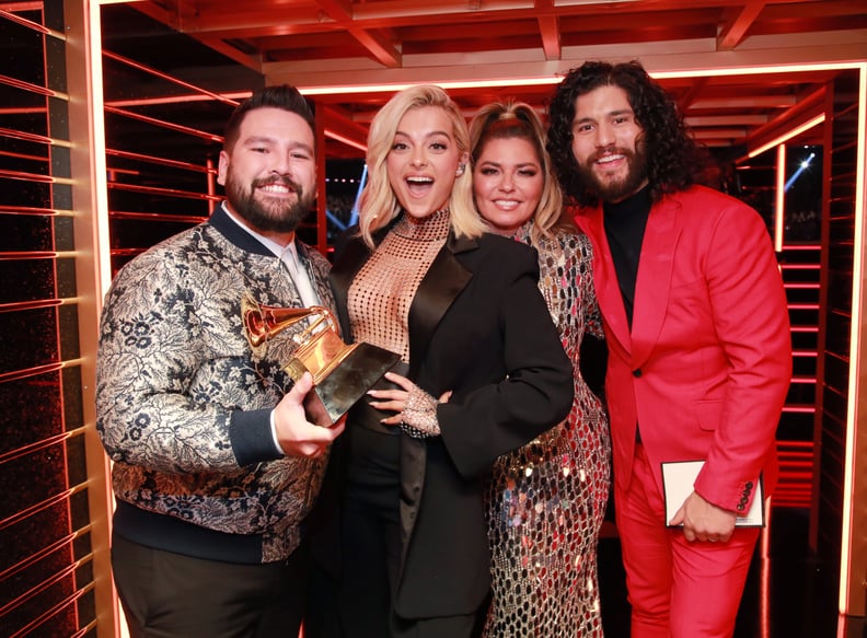 Shay Mooney, Bebe Rexha, Shania Twain, and Dan Smyers at the 2020 Grammys
