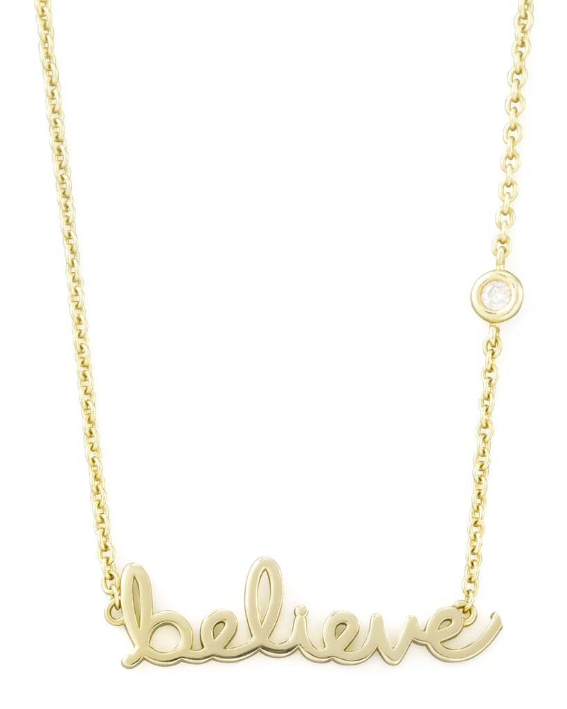 Shy by Sydney Evan Believe Pendant Bezel Diamond Necklace ($125)