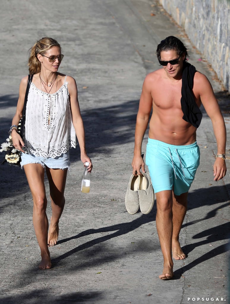 Heidi Klum and Vito Schnabel's Saturday in St. Barts was filled with sun.