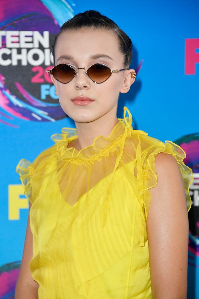 Millie Bobby Brown Yellow Dress at Teen Choice Awards 2017 POPSUGAR Fashion Photo 3
