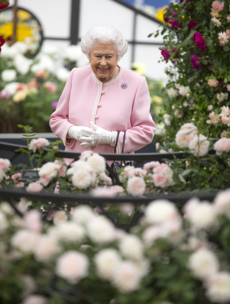 Queen Elizabeth II at the Chelsea Flower Show 2018