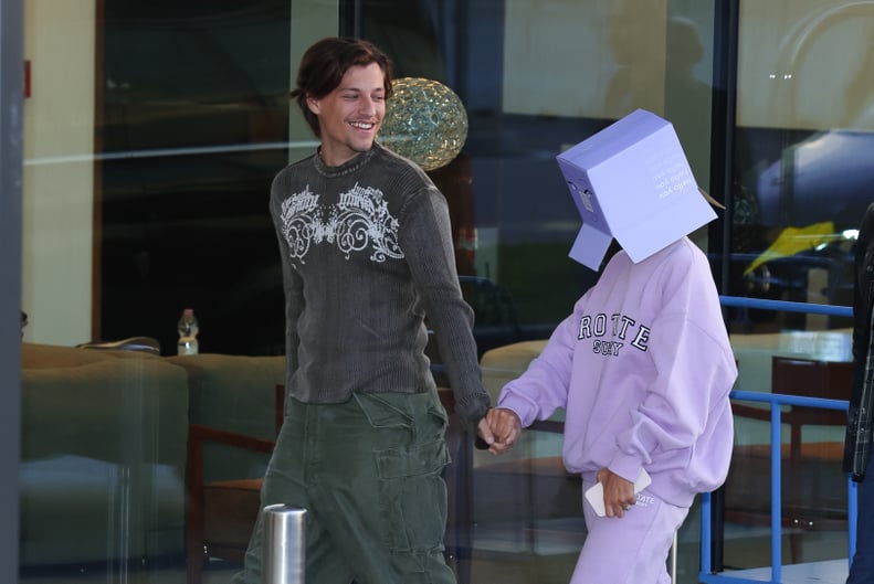 Millie Bobby Brown Wears Box on Head With Jake Bongiovi