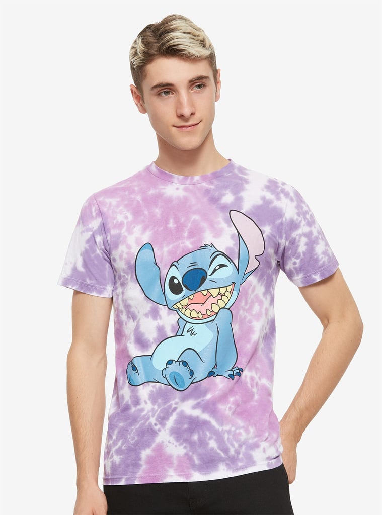 Disney Lilo & Stitch Smiling Stitch Purple Tie-Dye T-Shirt