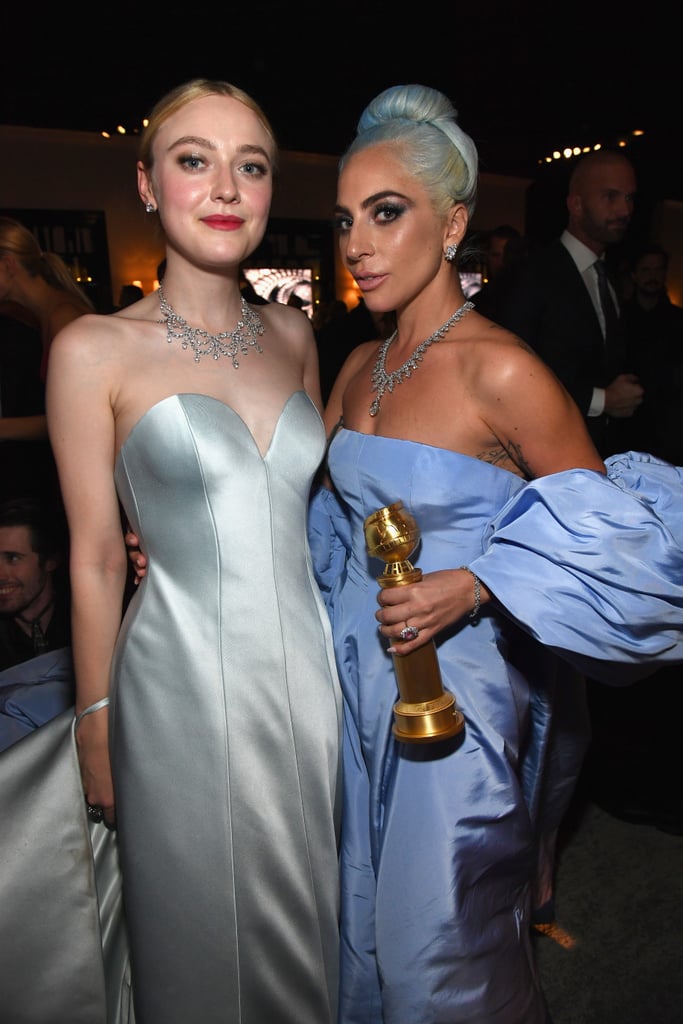 Pictured: Dakota Fanning and Lady Gaga