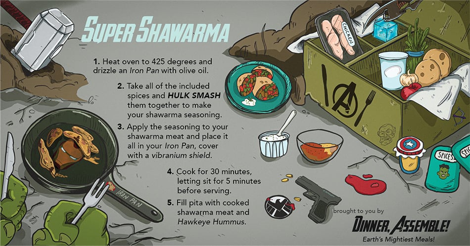 avengers victory shawarma