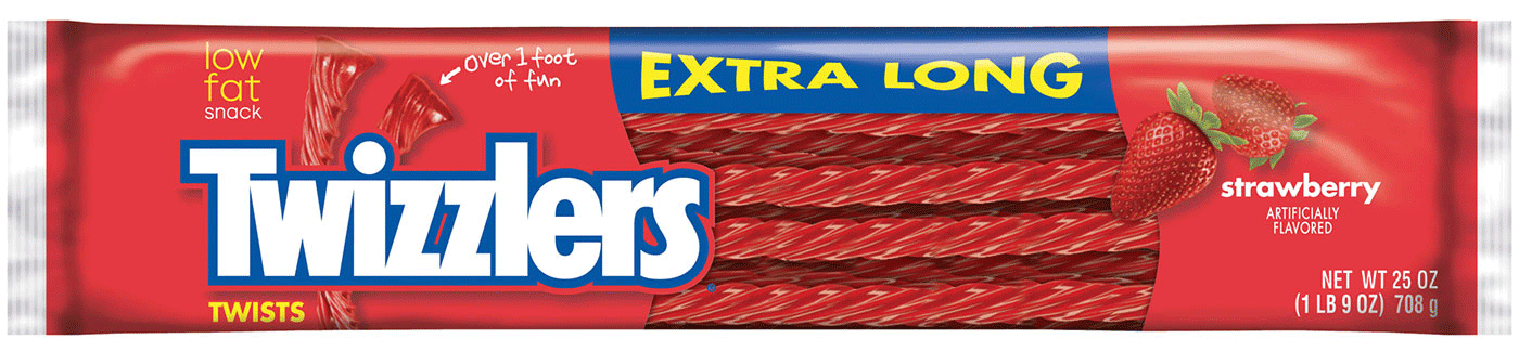 Extra Long Twizzlers: 1.5 pounds of 16-inch-long Twizzlers