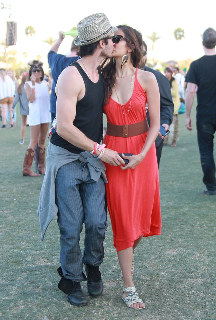 Ian Somerhalder and Nina Dobrev in 2012