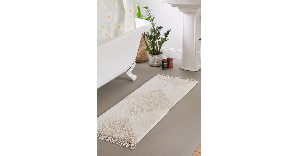 Looped Geo Runner Bath Mat Cute Cheap Home Decor Items POPSUGAR Home UK Photo 32