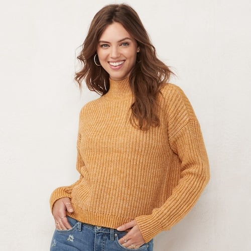 LC Lauren Conrad Funnelneck Sweater