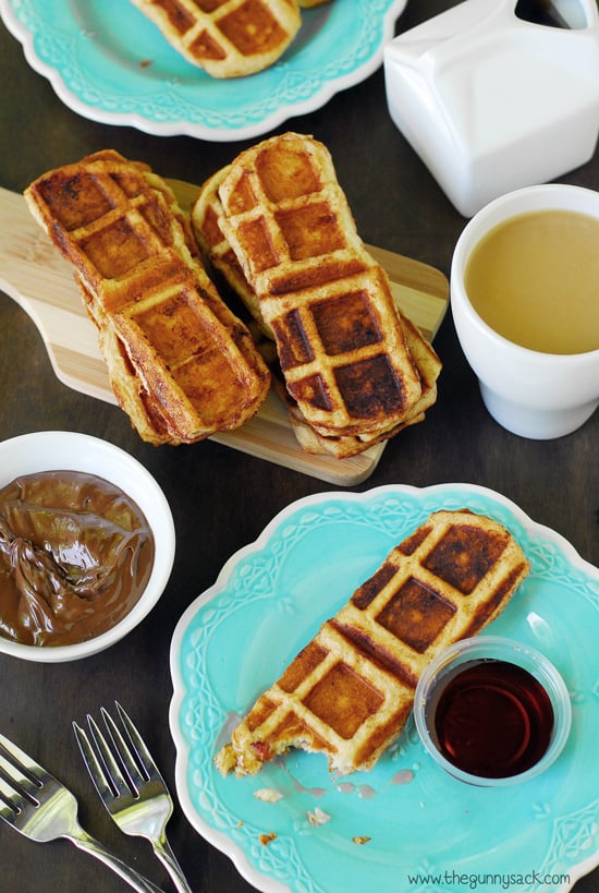 BaconStuffed Waffle Sticks Waffle Iron Recipes POPSUGAR Food Photo 16