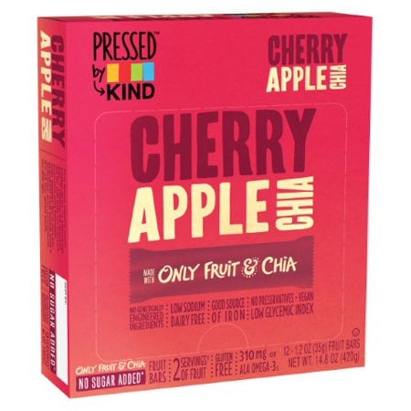Pressed by Kind Cherry Apple Chia Bars