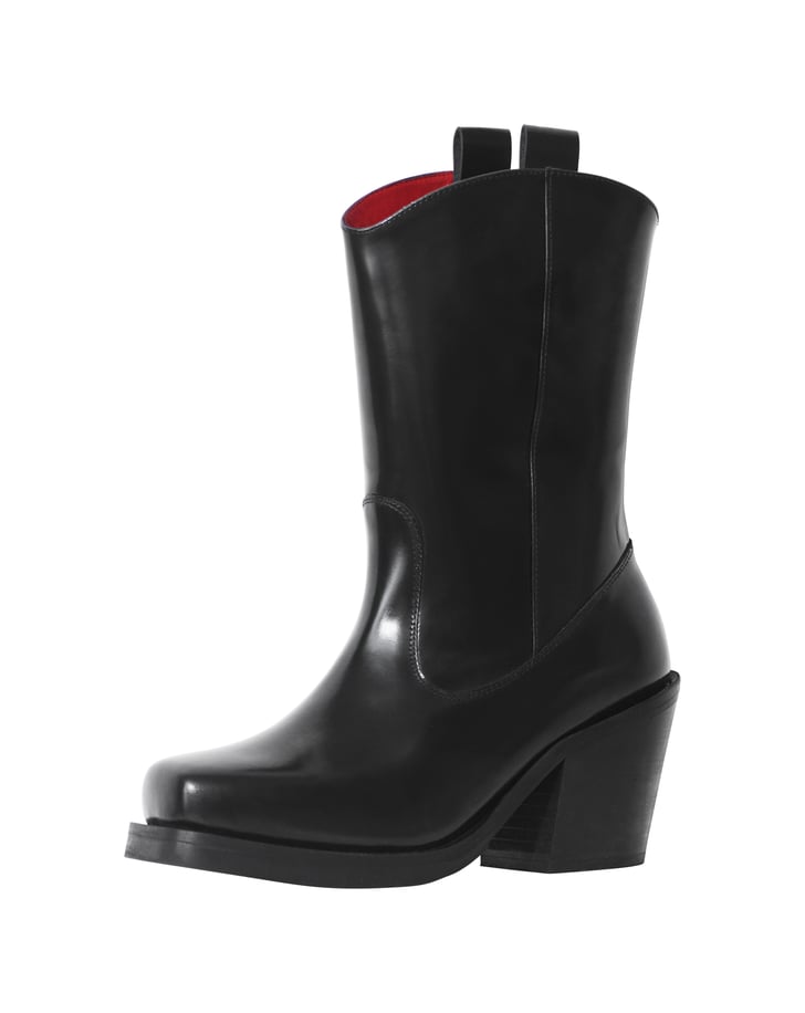 H&M Leather Boots H&M Fall 2018 Studio Collection POPSUGAR Fashion