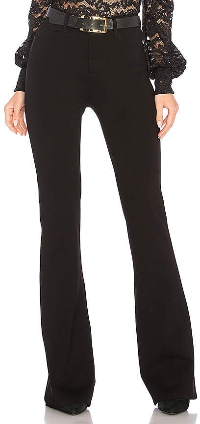 L Agence Lola Flare Pant Angelina Jolie Wearing Black Trousers Popsugar Fashion Photo 11