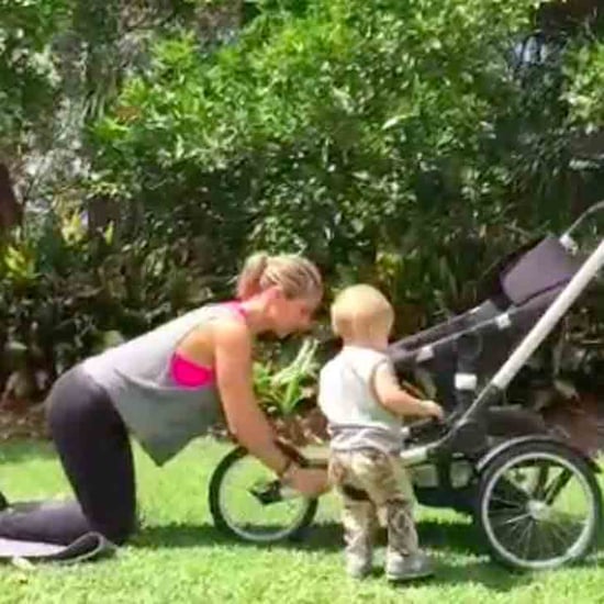 Elsa Pataky Works Out With Baby on Instagram