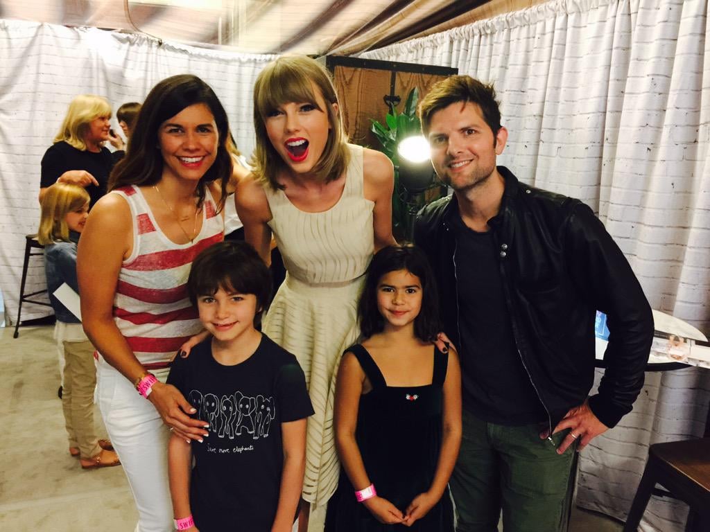 Adam Scott Celebrities At Taylor Swifts Concerts In La 2015 Popsugar Celebrity Photo 6 