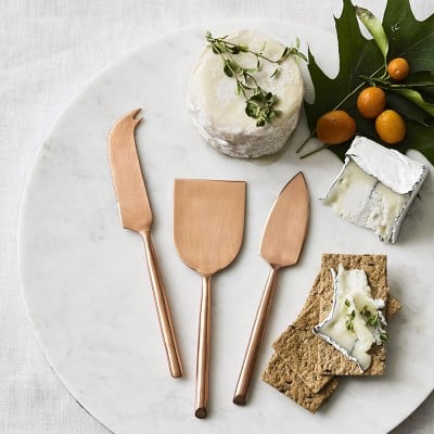 William Sonoma Copper Cheese Knives, Set of 3