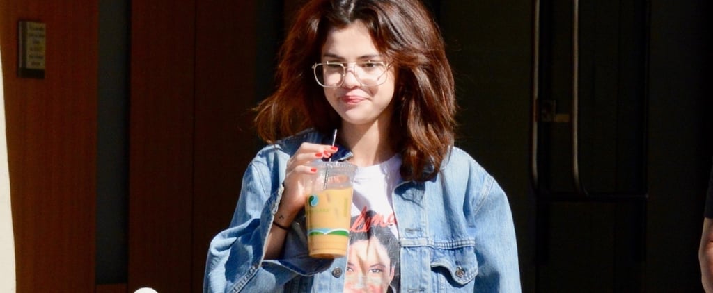 Selena Gomez Wearing Selena Quintanilla T-Shirt Feb. 2018