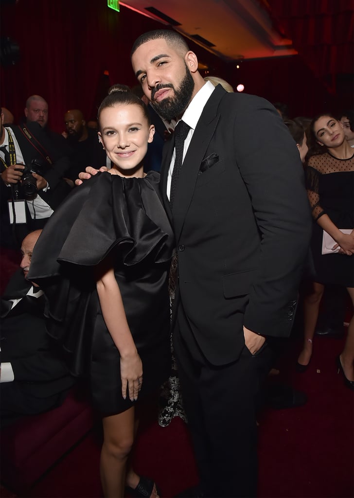 Drake and Millie Bobby Brown at Netflix Golden Globes Party