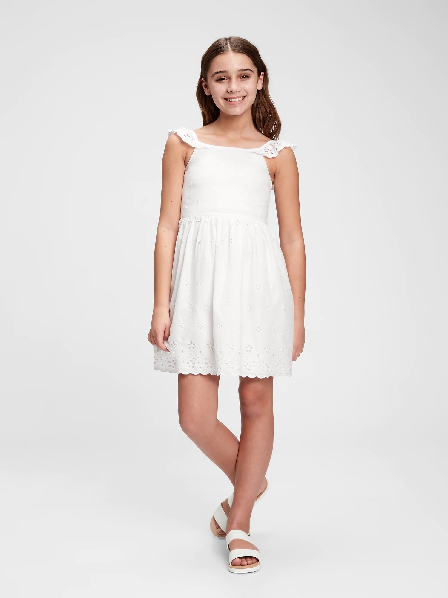 Gap kids deals white dress