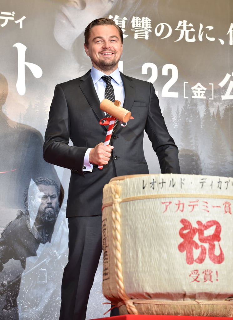 Leonardo Dicaprio At Tokyo Premiere Of The Revenant Photos Popsugar Celebrity 