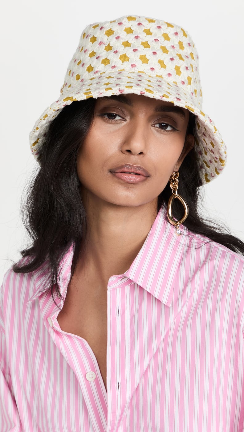 A Bucket Hat: Lele Sadoughi Crochet Daisy Bucket Hat