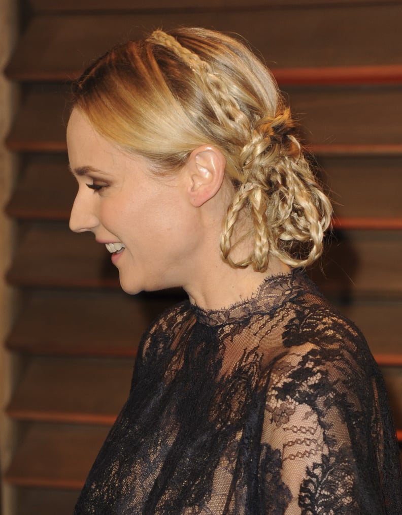 Diane Kruger is shrouded in lace at the Vanity Fair Oscars after