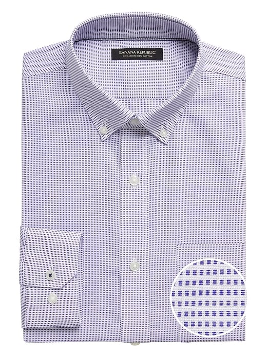 Banana Republic Standard-Fit Non-Iron Dress Shirt with Button-Down Collar