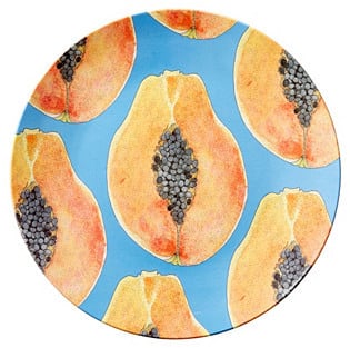 INNO-ARTS CORP. S/4 Papaya Melamine Salad Plates ($24)