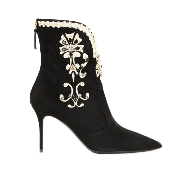 Giuseppe Zanotti Swarovski Suede Ankle Boots ($2,325)