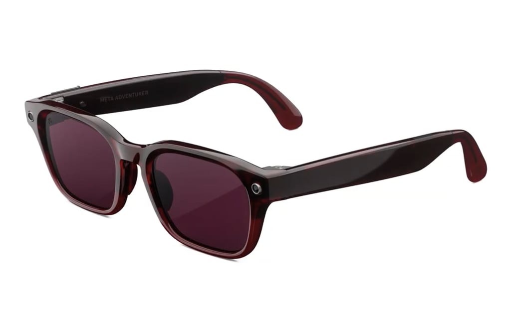 Meta Adventurer AI Glasses in Merlot