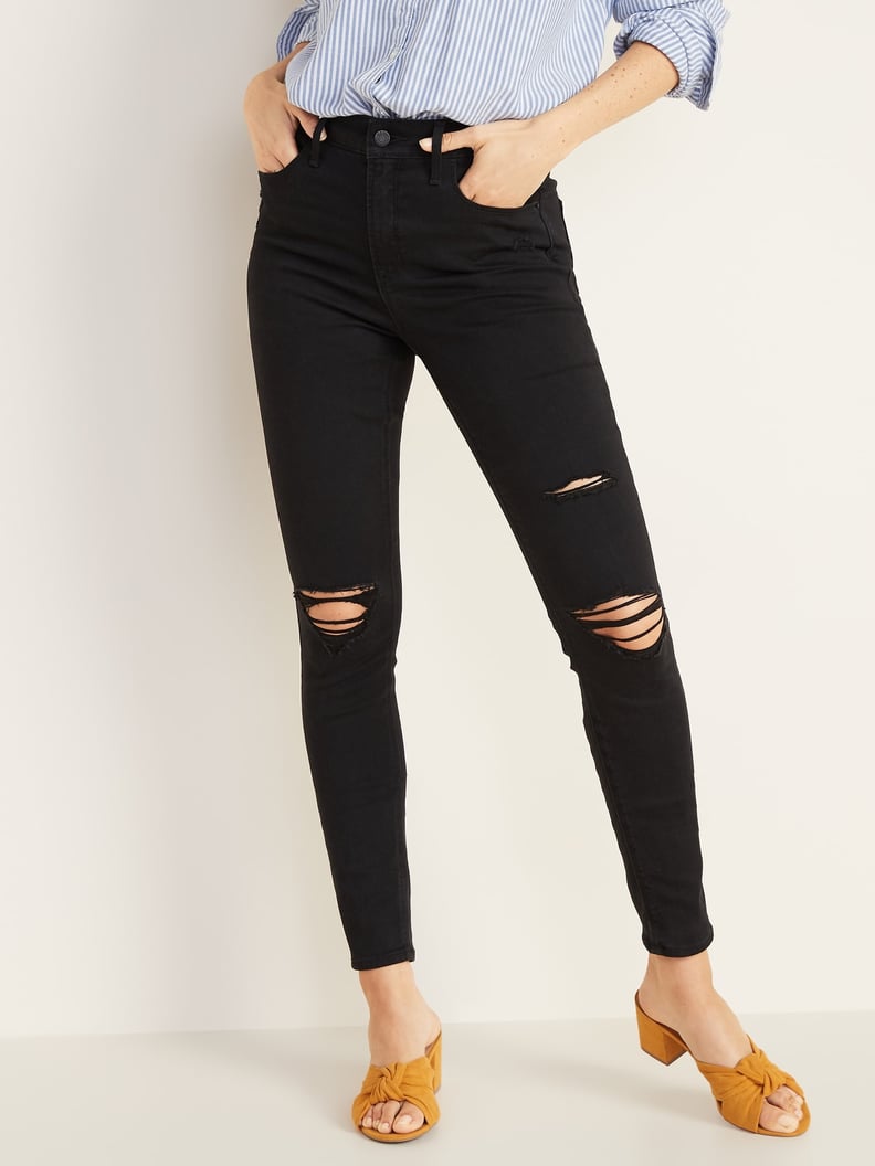 Old Navy High-Waisted Distressed Rockstar Super Skinny Jeans