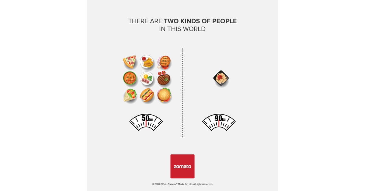 Source: Facebook user Zomato | There Are Two Kinds of People in the