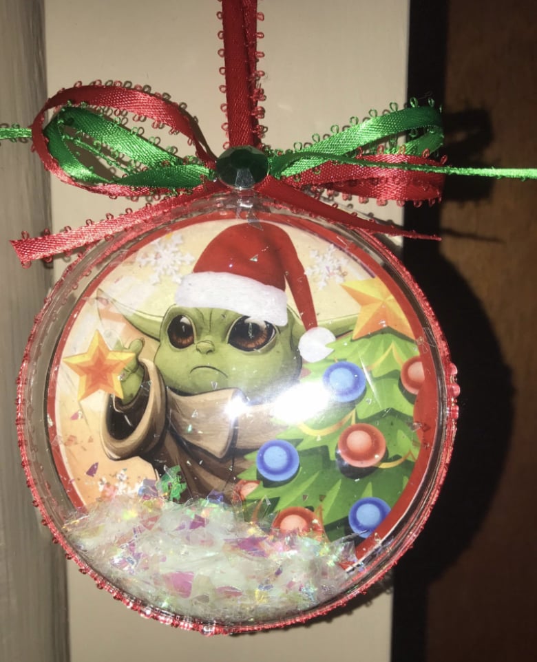 Baby Yoda-themed Ornament from KikkoCreations