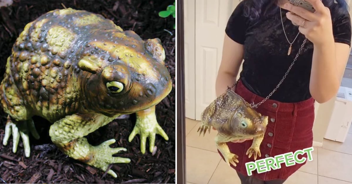 People on TikTok Are Turning This Giant Frog From Michaels Into Toad-ally Cute Purses thumbnail