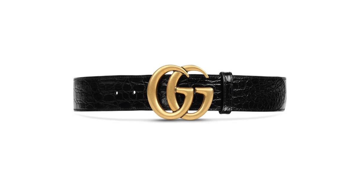 Gucci Crocodile Belt With Double G Buckle | What to Buy From Gucci ...