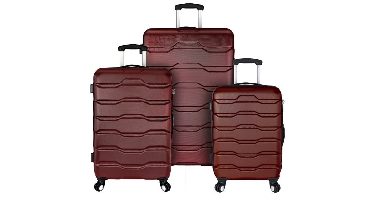 Elite Omni 3Piece Hardside Spinner Luggage Set in Red Best Luggage