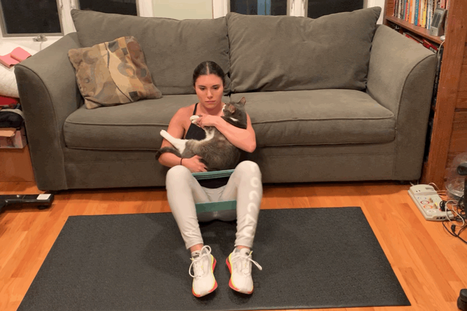 Trying a LowerBody Workout With My Cat Was All Kinds of Fun POPSUGAR