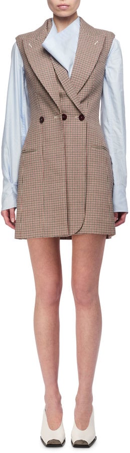 Stella McCartney Check Wool Blazer Dress